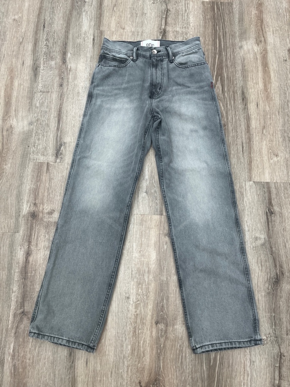 BDG Men's Gray Straight-Leg Jeans
